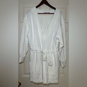 FREE PEOPLE FP‎ BEACH Greta Romper Sz M Cover Up White Terry Summer $128.